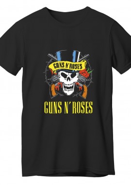 Rock Avenue - T-Shirt Guns N Roses Art1 Rock Avenue Black