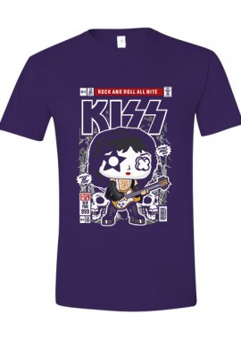 Rock Avenue - T-Shirt Kiss Rock Avenue Purple
