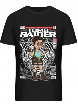 Pop Culture - T-Shirt Lara Croft Tomb Raider Pop Culture Black