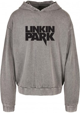 Rock Avenue - Oversized Premium Hoodie Linkin Park Logo Name Art1 Rock Avenue Asphalt