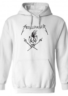 Rock Avenue - Hoodie Metallica Fuckin Rock Avenue White