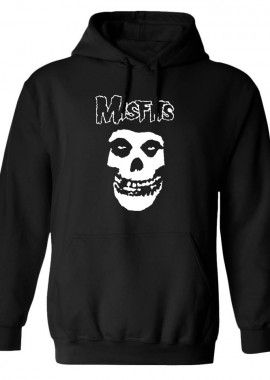Rock Avenue - Hoodie Misfits Skull Rock Avenue Black