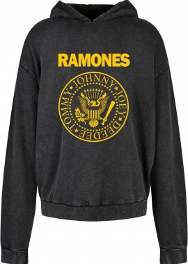 Rock Avenue - Oversized Premium Hoodie Ramones Pres. Logo Rock Avenue Black