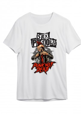 Rock Avenue - T-Shirt Sex Pistols Punk Not Dead Rock Avenue White