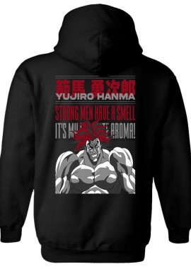 Pop Culture - Hoodie Ujiro Baki Hanma Pop Culture Black