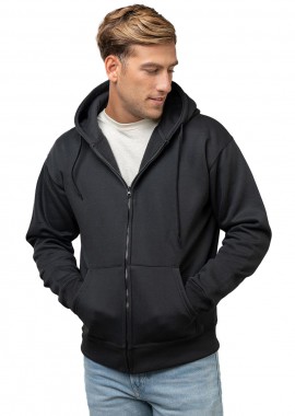 About Basics - Unisex Ζακέτα Φούτερ με Κουκούλα 00150Β About Basics Dust Black