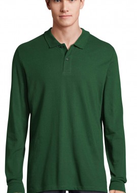 SOLS - Ανδρική Μπλούζα Polo Πικέ Μακρυμάνικη 02087 Sol's Perfect LSL Men Bottle Green