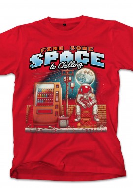 Pop Culture - T-Shirt Astronaut Graphic 2 Pop Culture Red