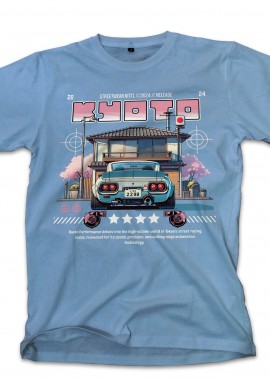 Pop Culture - T-Shirt Kyoto Car Pop Culture Carolina Blue