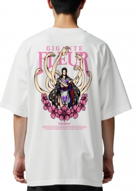 Pop Culture - Oversized T-Shirt One Piece Nico Robin Pop Culture White