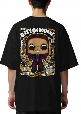 Pop Culture - Oversized T-Shirt Ozzy Osbourne Pop Culture Black