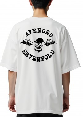 Rock Avenue - Oversized T-Shirt Avenged Sevenfold Art1 Rock Avenue White