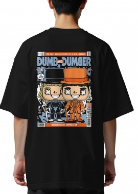 Pop Culture - Oversized T-Shirt Dumb And Dumber Pop Culture Black