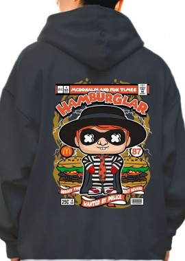 Pop Culture - Hoodie Hamburglar Pop Culture Black