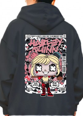 Pop Culture - Hoodie Harley Quinn Pop Culture Black