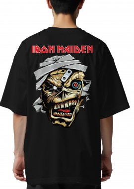 Rock Avenue - Oversized T-Shirt Iron Maiden Eddie Metal1 Rock Avenue Black