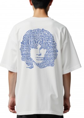 Rock Avenue - Oversized T-Shirt Jim Morrison Rock Avenue White
