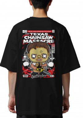 Pop Culture - Oversized T-Shirt Leatherface Pop Culture Black