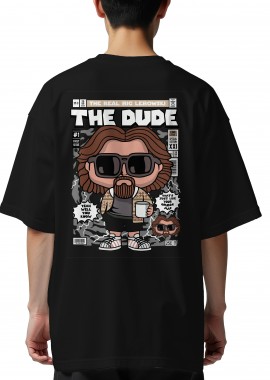 Pop Culture - Oversized T-Shirt The Dude Pop Culture Black