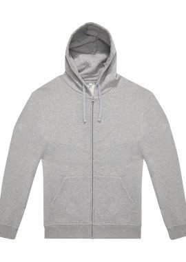 B & C - Unisex Hoodie Φούτερ με Φερμουάρ ID.334 B&C Sport Grey
