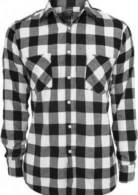 Urban Classics - Πουκάμισο Καρό Flanell TB297-00050 Urban Classics blk/wht