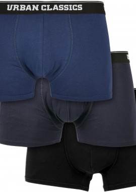 Urban Classics - Ανδρικά Μποξεράκια Σετ 3 Τεμαχίων TB3838-03981 Urban Classics Organic Boxer Shorts darkblue+navy+black