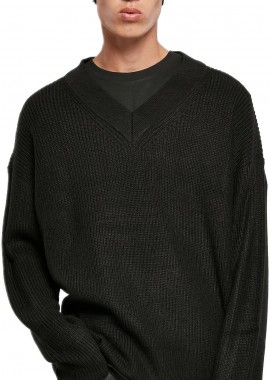 Urban Classics - Πουλόβερ V-Neck TB5548-00007 Urban Classics Black
