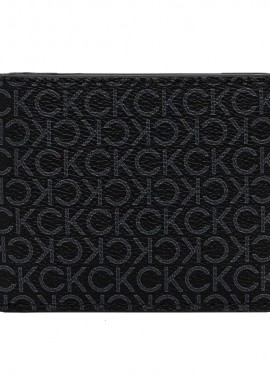 Calvin Klein - Ανδρική Δερμάτινη Καρτοθήκη Calvin Klein LV04D1039G-UB1 Μαύρη Logo