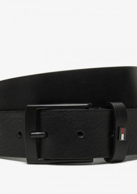 Tommy Hilfiger - Ανδρική Δερμάτινη Ζώνη Tommy Hilfiger 3.5cm AM0AM13014-BDS Μαύρη