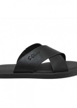 S. Oliver - Ανδρικές Ανατομικές Παντόφλες s.Oliver 2177544.9999 Μαύρες