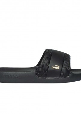 Lacoste - Ανδρικές Παντόφλες Slide Lacoste 751CMA00271V7 Μαύρες