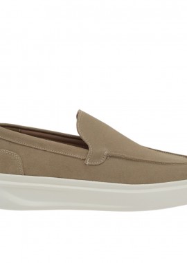 Renato Garini - Ανδρικά Δερμάτινα Loafers Renato Garini Bristol-2868AL Μπεζ Καστόρι W57009682585