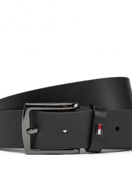 Tommy Hilfiger - Ανδρική Δερμάτινη Ζώνη Tommy Hilfiger 3.5 AM0AM13536-BDS Μαύρη