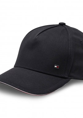 Tommy Hilfiger - Ανδρικό Καπέλο Tommy Hilfiger Jockey Elevated Corporate AM0AM10864 BDS Μαύρο