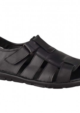 Υφαντίδης - Ανδρικά Δερμάτινα Πέδιλα | Υφαντίδης | Ανατομικά | 111030 | Μαύρο